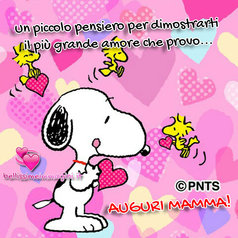 Auguri Mamma Immagini Festa della Mamma con Snoopy