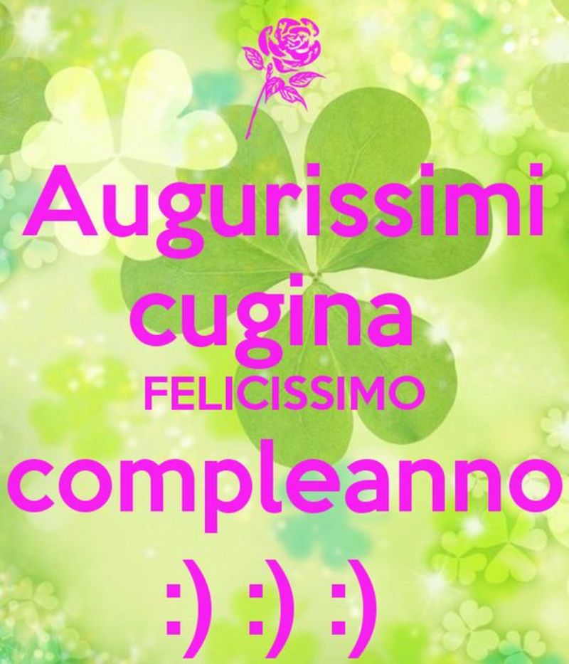 Buon Compleanno cugina