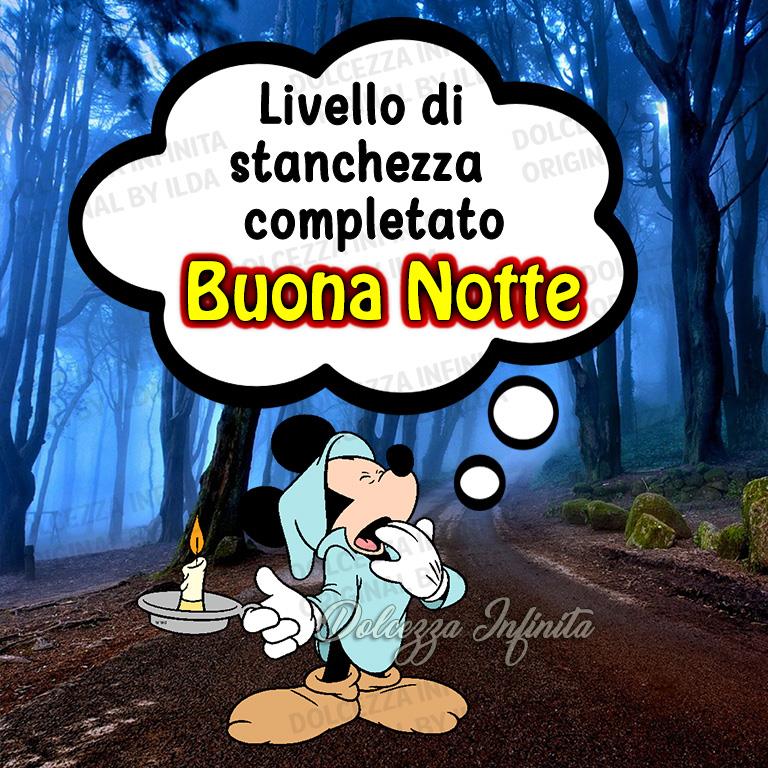 Buonanotte con Topolino immagini da condividere gratis