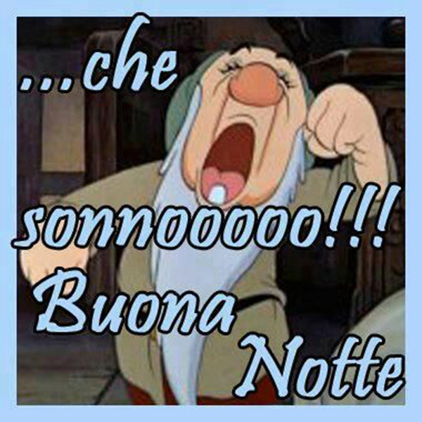 Che sonno buonanotte con i Sette Nani