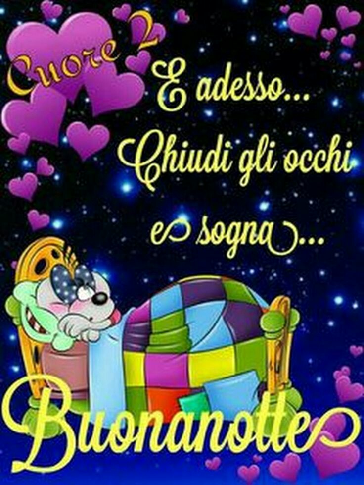 E adesso chiudi gli occhi e sogna Buonanotte