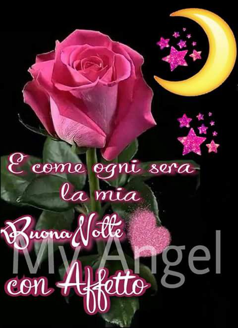 E come ogni sera la mia Buonanotte con affetto