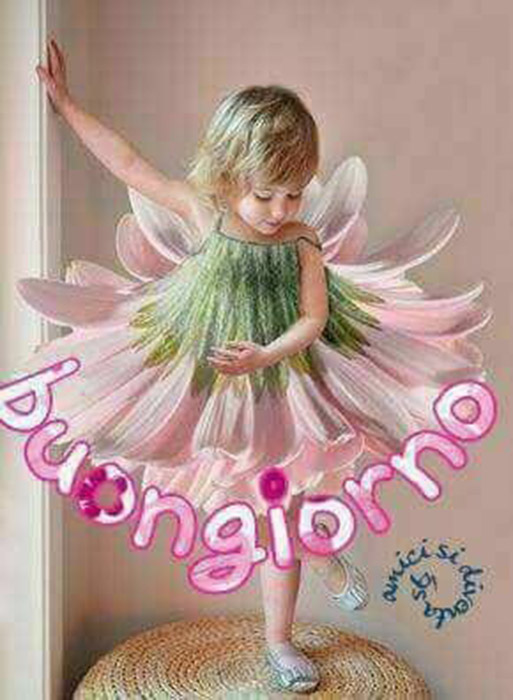 Immagini Buongiorno con bambina ballerina