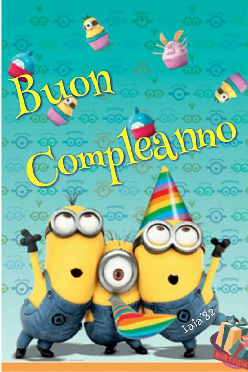 Immagini bellissime Buon Compleanno coi i Minions