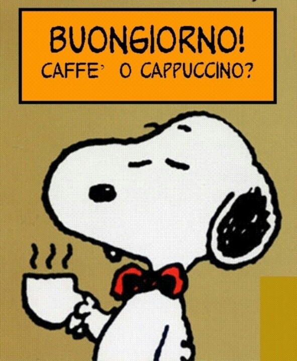Immagini del Buongiorno con Snoopy