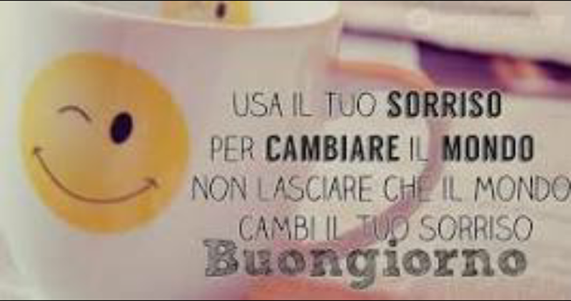 Immagini del Buongiorno con sorriso