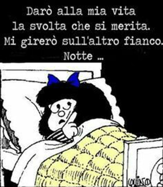 Immagini per Buonanotte divertenti con Mafalda