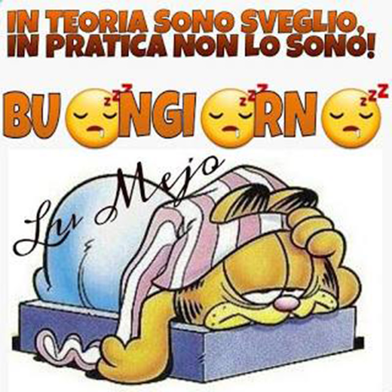 Scarica ora immagini Buongiorno con Garfield