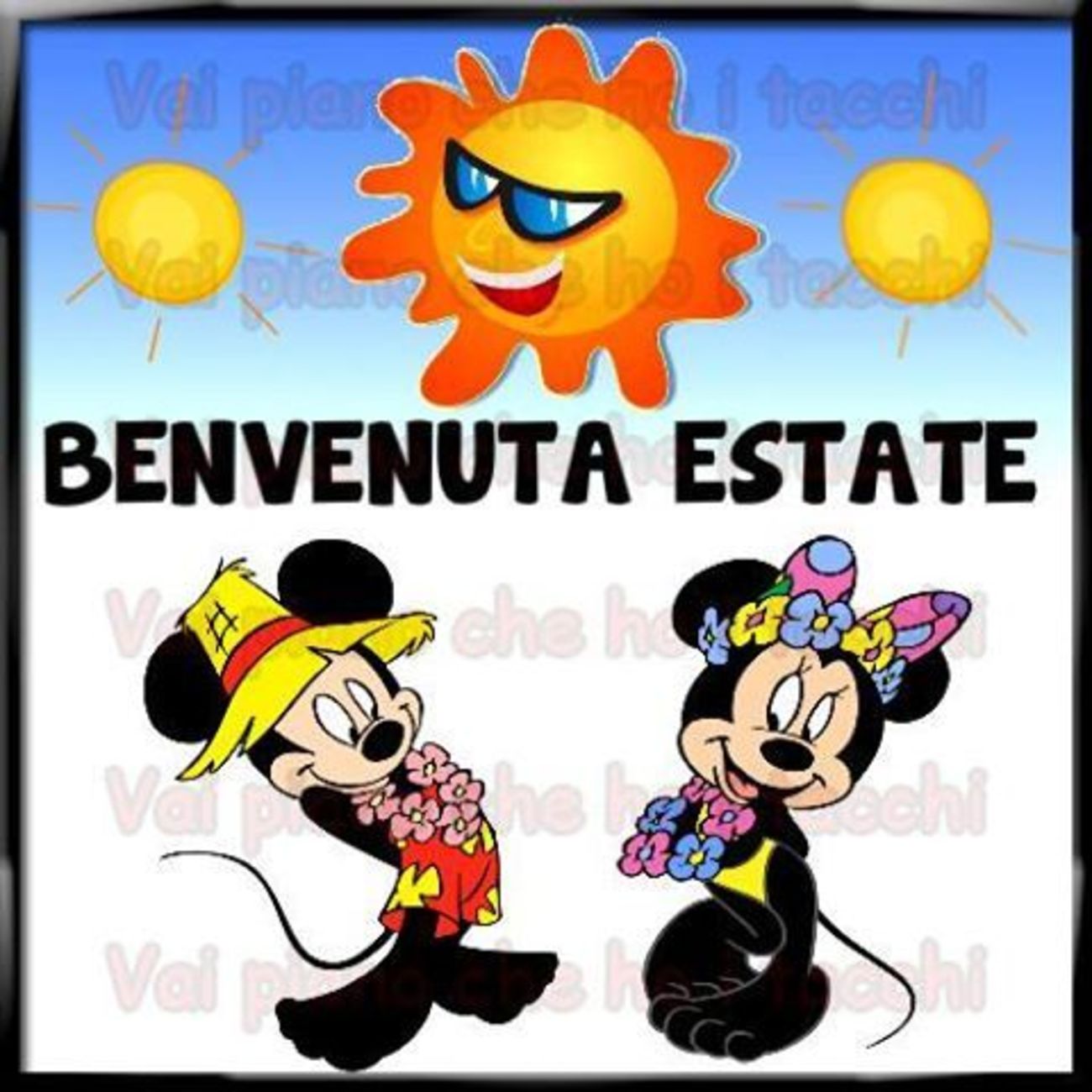 Benvenuta Estate da Minnie e Topolino