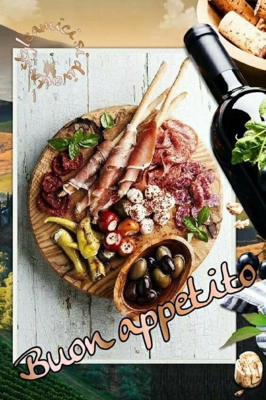 Buon Appetito immagini tagliere