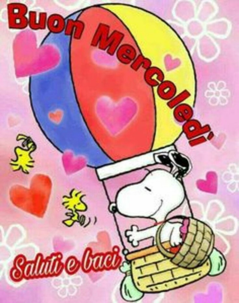 Buon Mercoledì simpatico con Snoopy