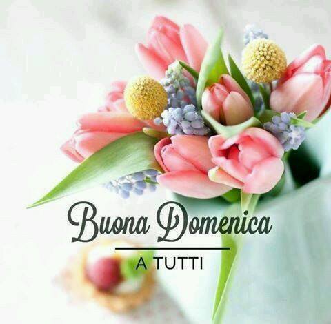 Buona Domenica a tutti mazzo di fiori