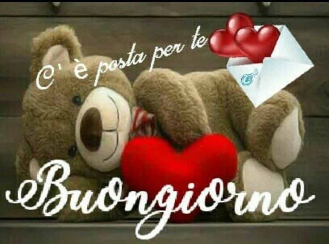 Buongiorno con orsacchiotto peluche