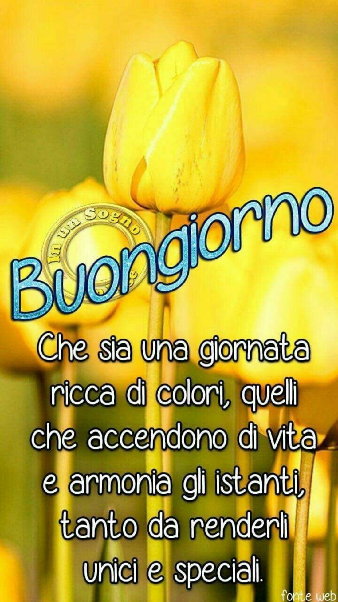 Buongiorno tulipani gialli