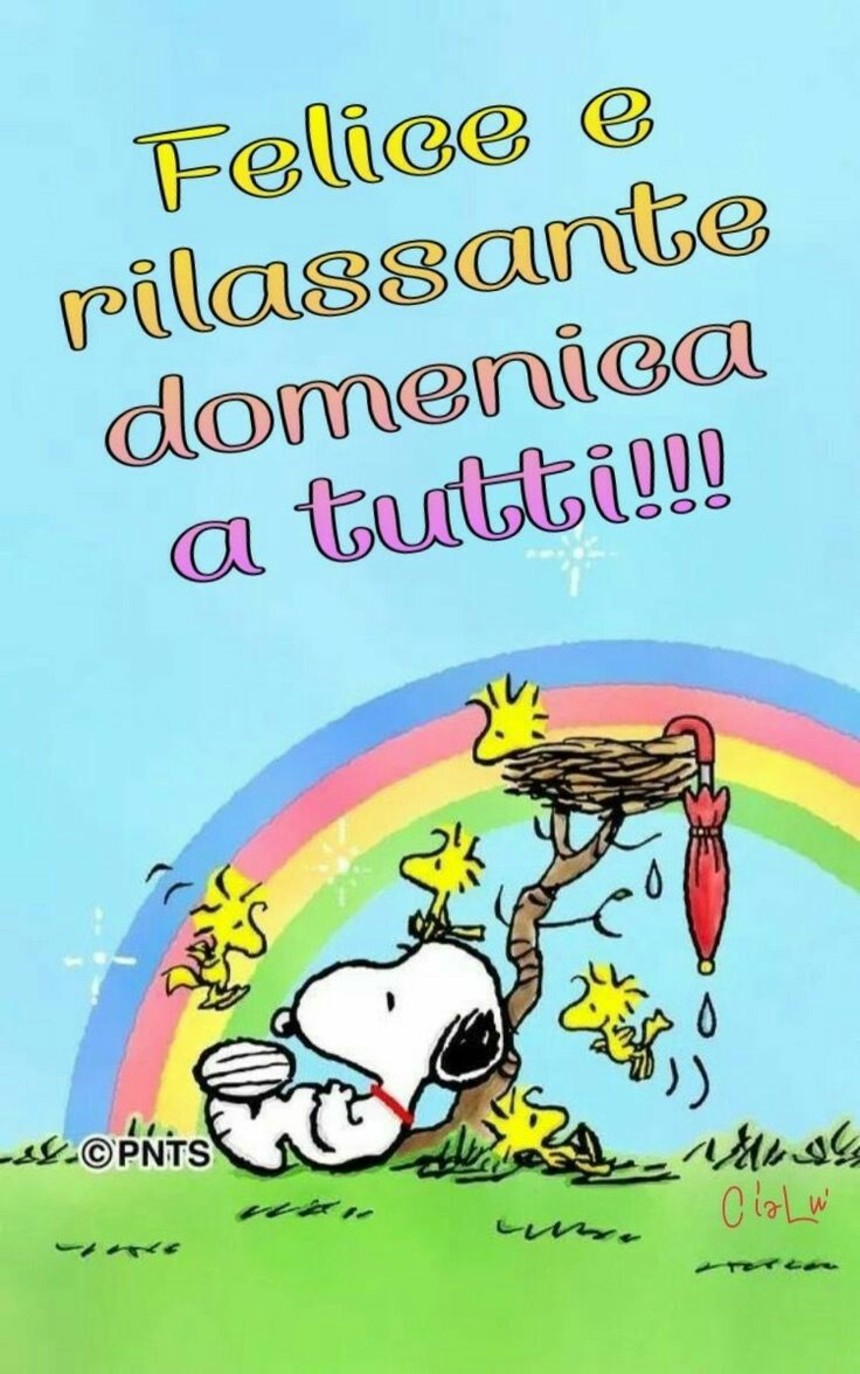 Immagini Buona Domenica divertenti con Snoopy (1)