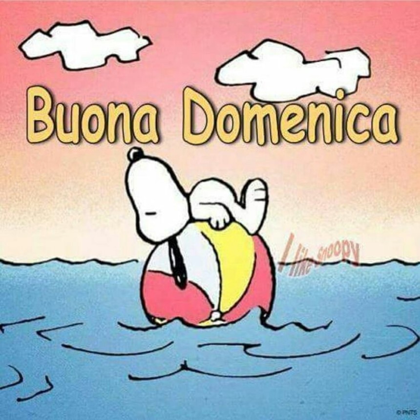 Immagini Buona Domenica divertenti con Snoopy (2)