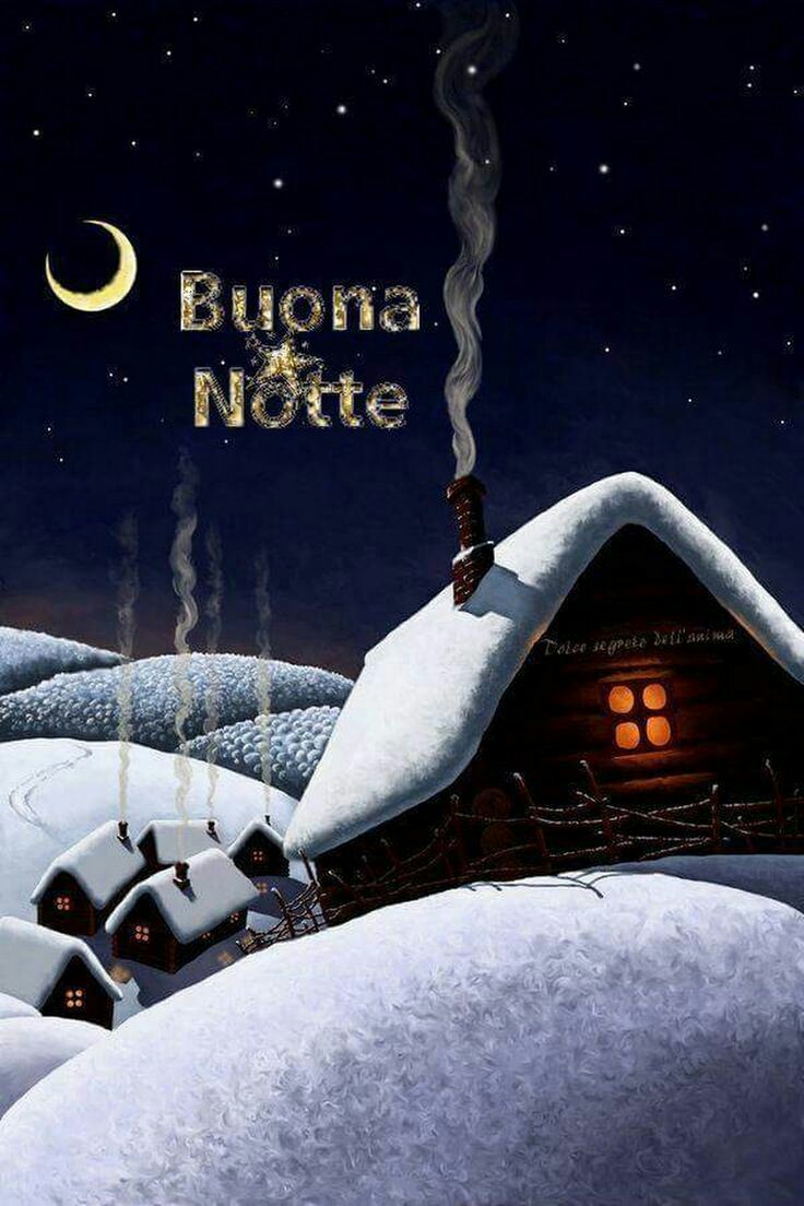 Immagini Buonanotte con la neve