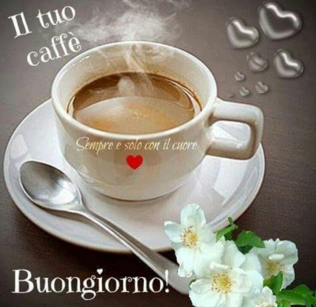 Immagini Buongiorno caffè caldo inverno