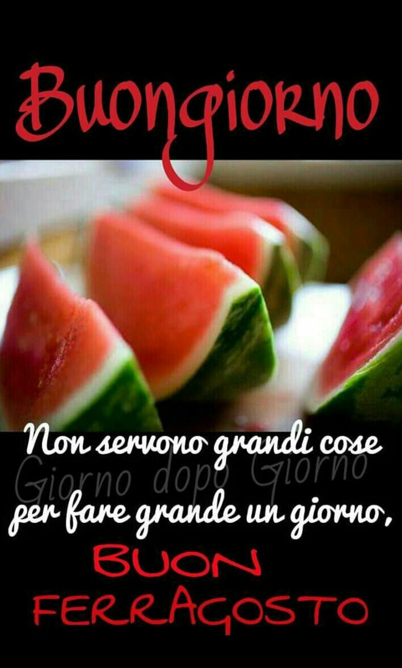 Buon Ferragosto rinfrescante