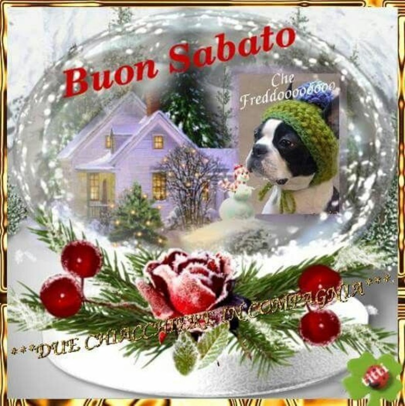 Buon Sabato immagini neve Natale