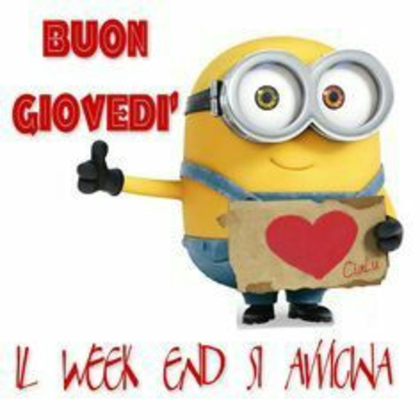 Buon Giovedì il weekend si avvicina