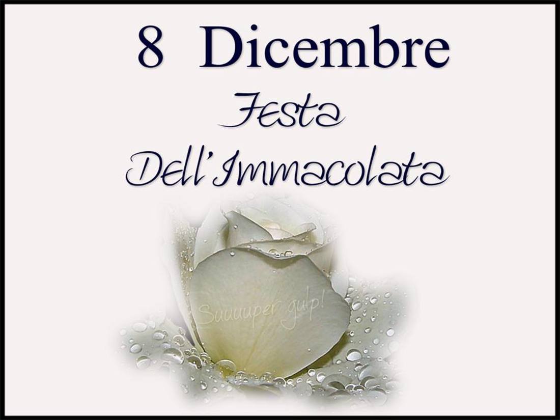 8 Dicembre Festa dell'Immacolata Concezione