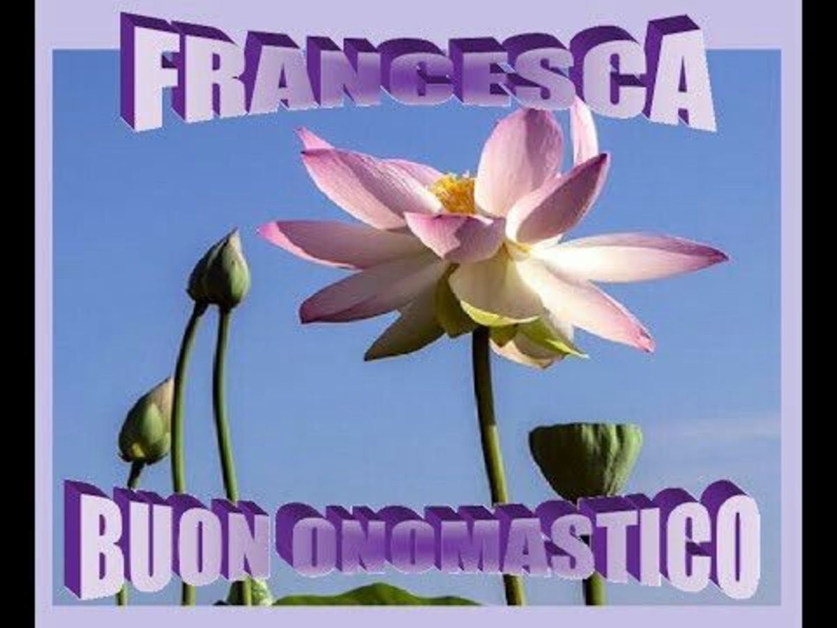 Buon Onomastico Francesca
