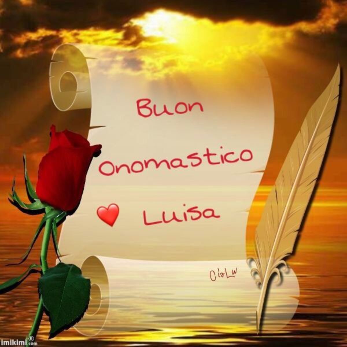 Buon Onomastico Luisa