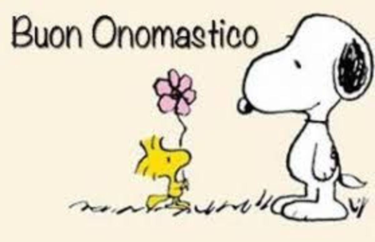 Buon Onomastico Snoopy