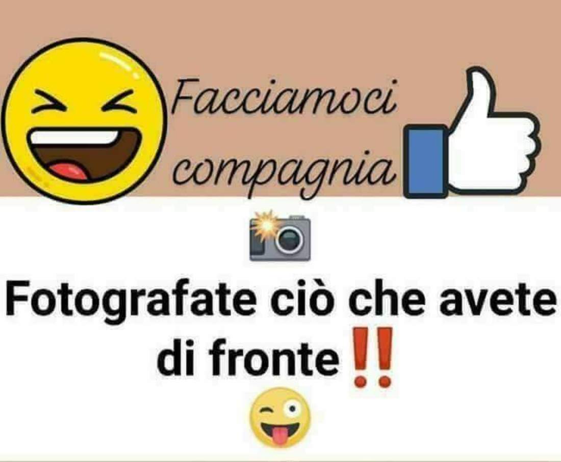 Fotografate ciò che avete di fronte