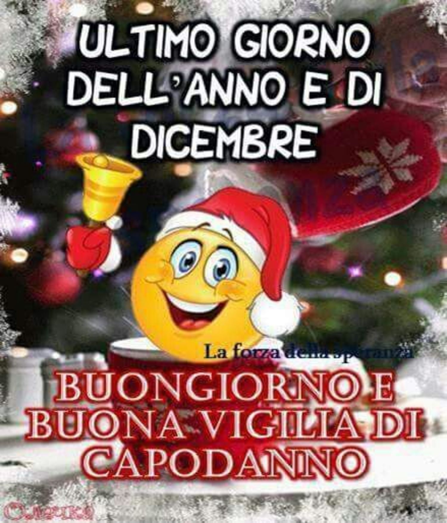 Buongiorno e Buona Vigilia di Capodanno