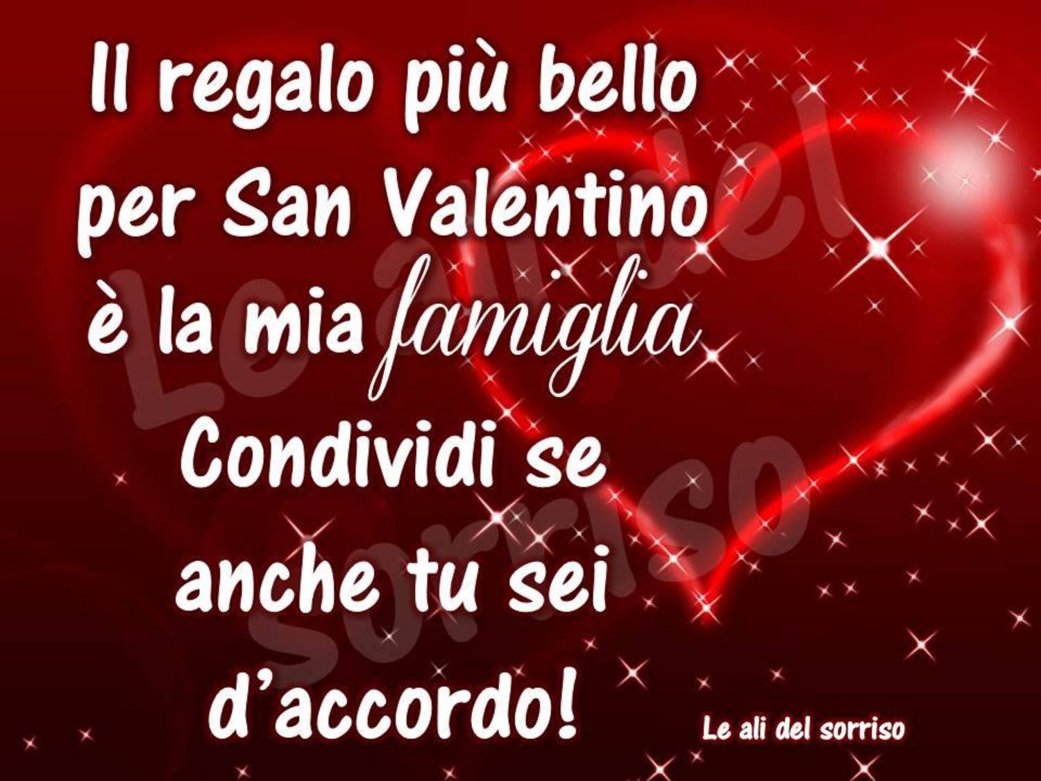 Buon San Valentino alla mia famiglia