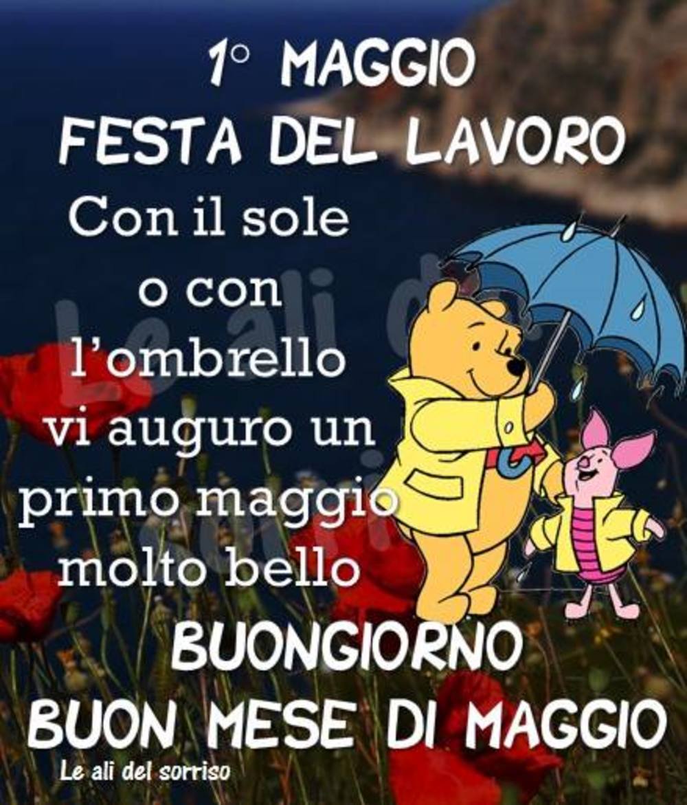 Buon Primo Maggio San Giuseppe Lavoratore Buon 1 Maggio con la pioggia - BellissimeImmagini.it