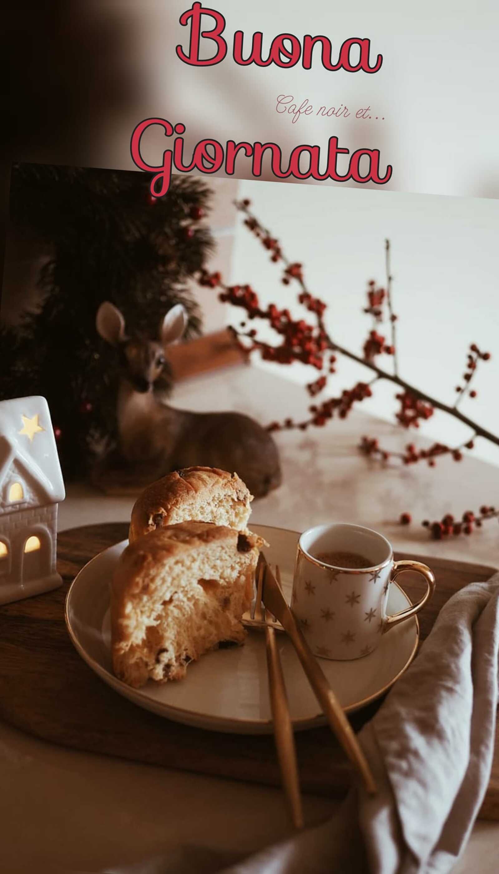 Buona giornata colazione natalizia