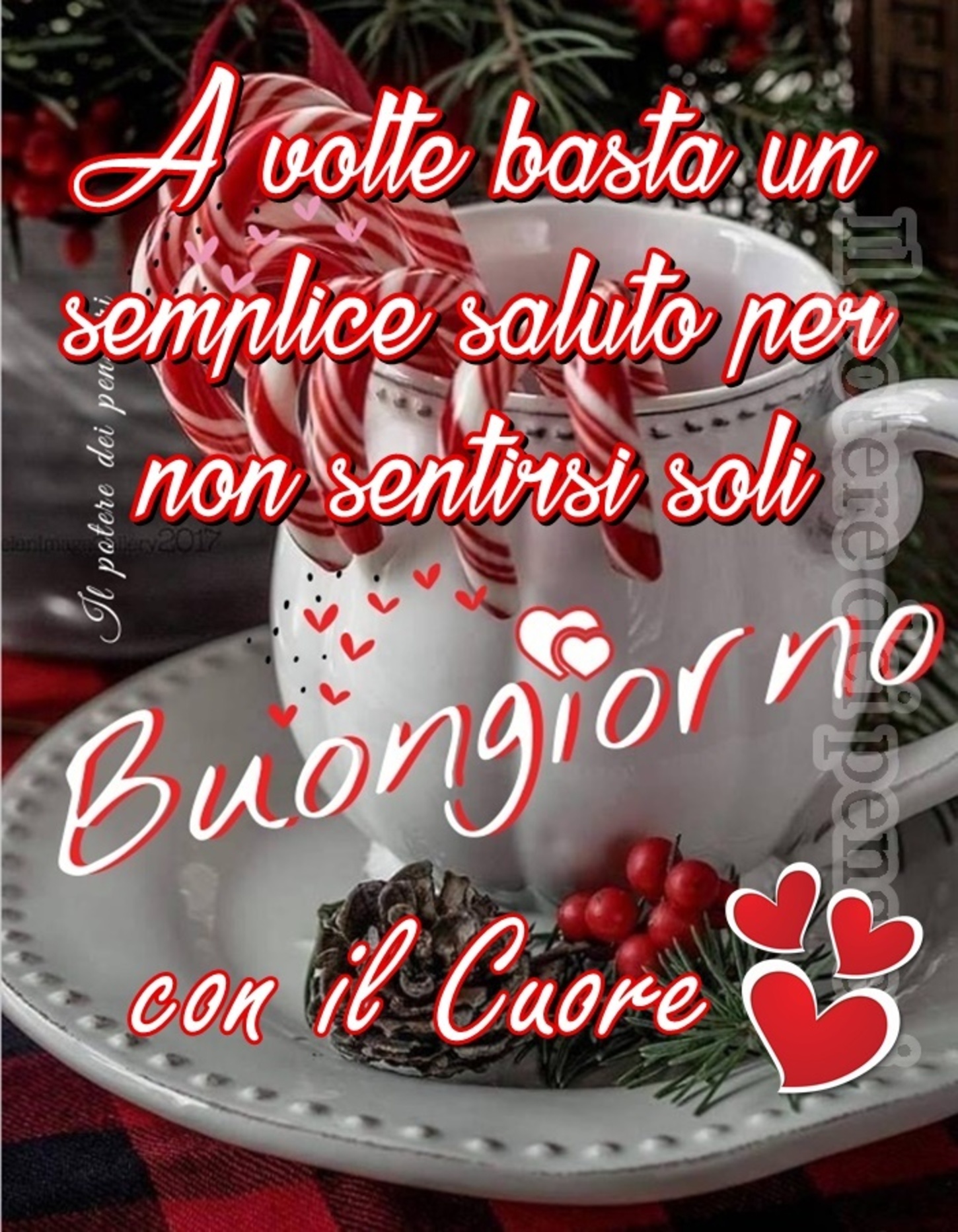 A volte basta un semplice saluto per non sentirsi soli buongiorno con il cuore