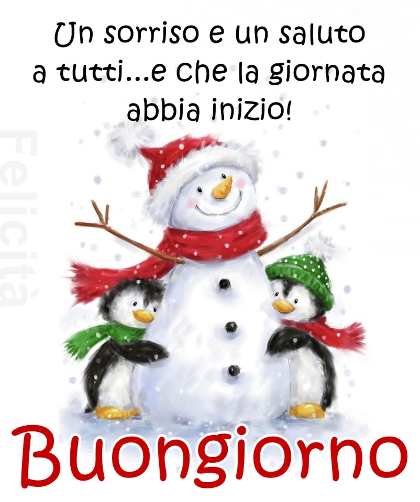 Buongiorno link col pupazzo di neve