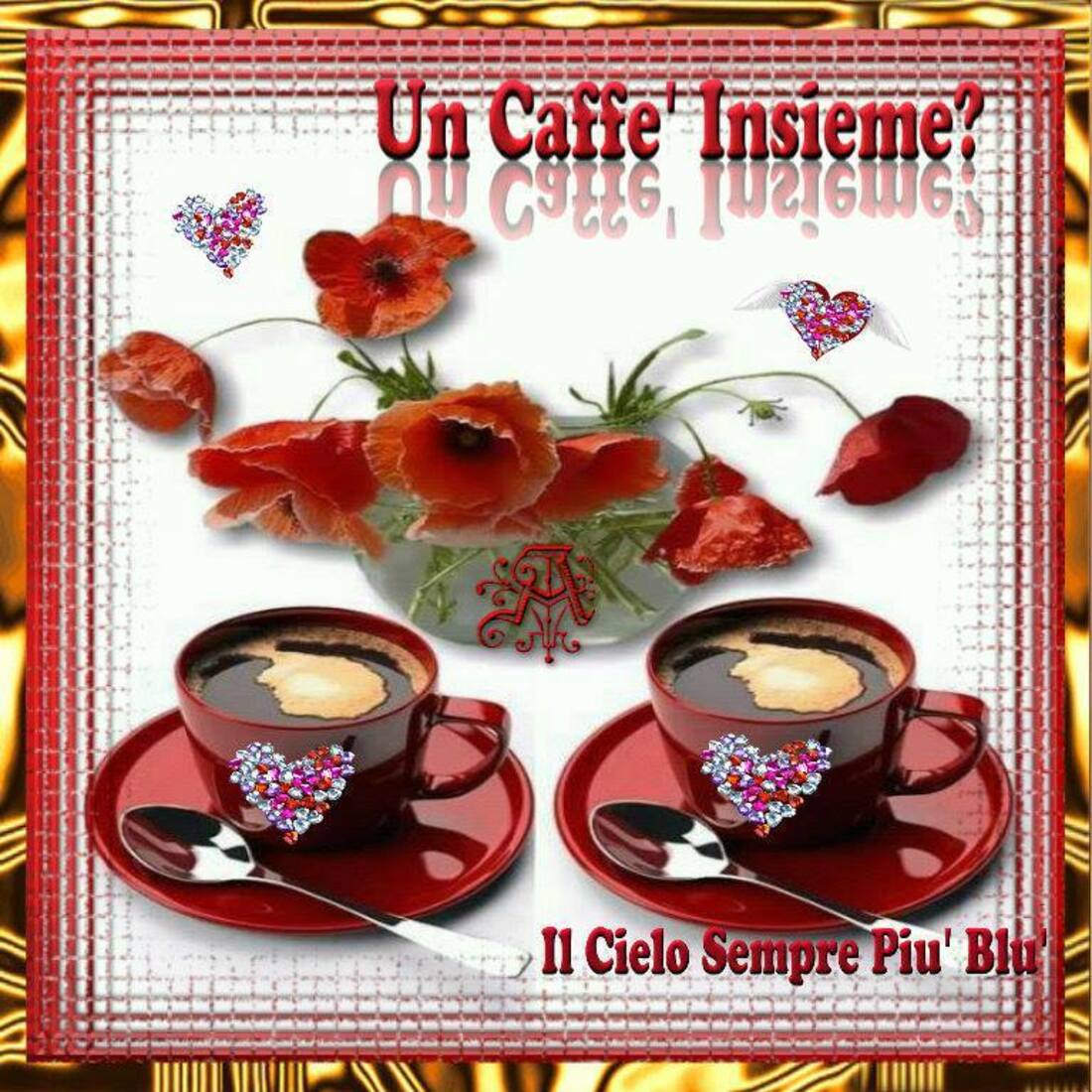 Un caffè insieme immagini per WhatsApp